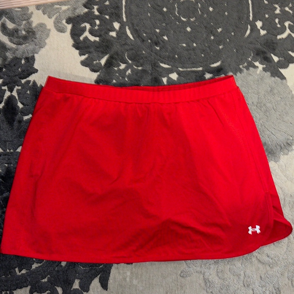 Under Armor Red Tennis Skort Size Large